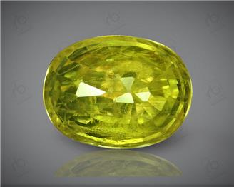 Natural Heated & Treated Yellow Sapphire Certified  4.15 carats (DIN 84655 )